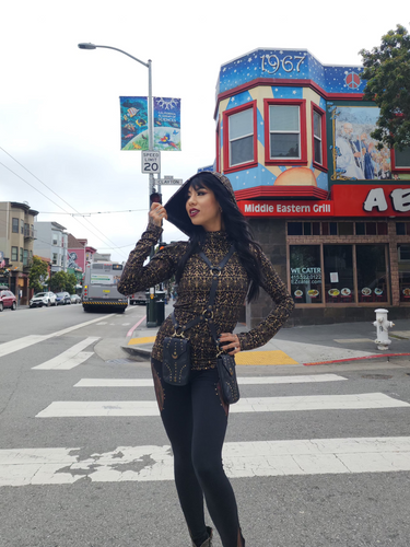 Nova Hooded Mask Attached Long Sleeve Top