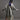 women wearing mud cloth print long coat in grey