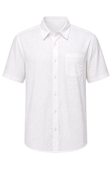 Runic Print Button down Shirt
