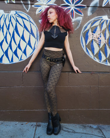 Pyramid Print Full Length Legging