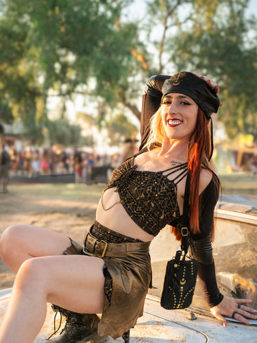 Leather Beret