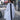 White Runic Long Kimono with contrasting black back panel