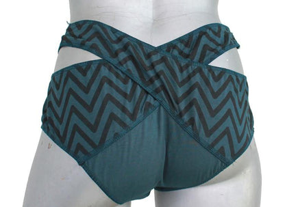 Tia Chevron Print Bikini shorts
