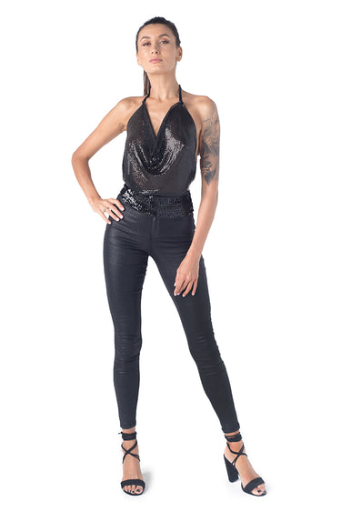 Disco Ball Halter Top