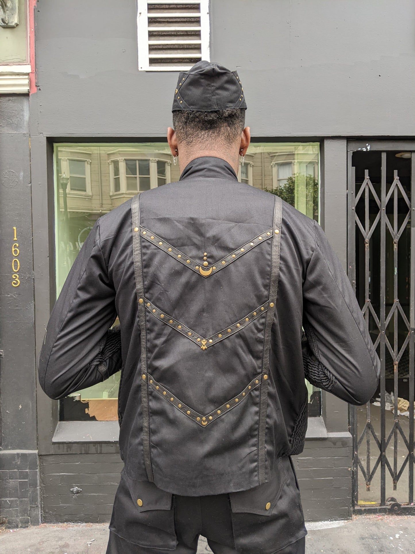 Men's Lunar Leather trim Jacket