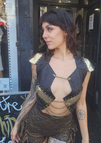 Chain bustier Leather version