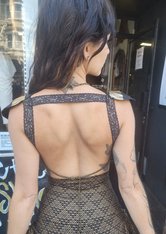 Chain bustier Leather version
