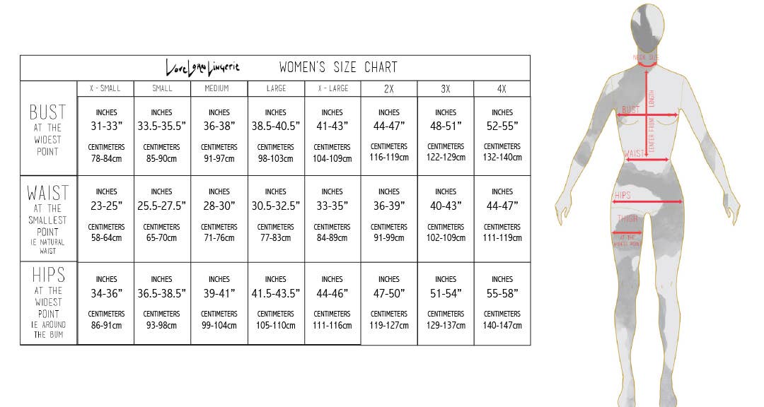 Rohan Size Guide Rowan Leather Body Harness – KAYO Anime Clothing