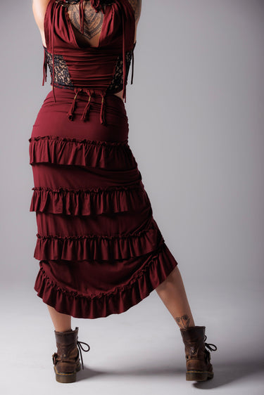 Ruffle Long Skirt