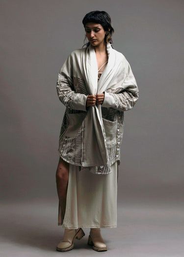 Mira Cardigan Mudcloth print