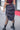 Black Ruffle Long Skirt, back view showing gathered fabric and ruffled hem