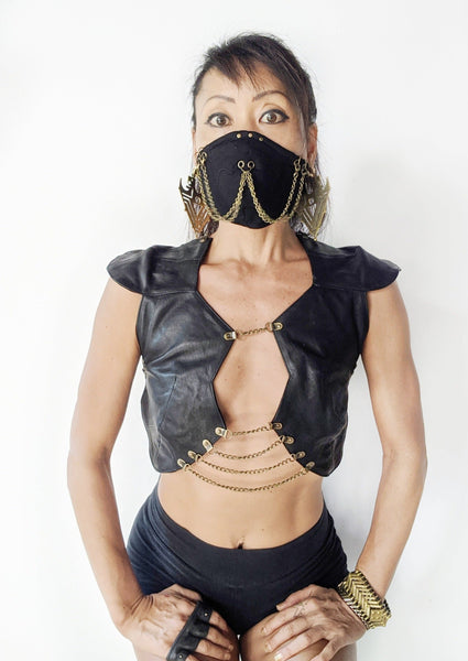 Chain bustier Leather version