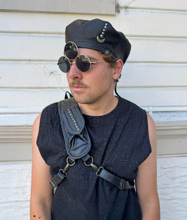 Leather Beret