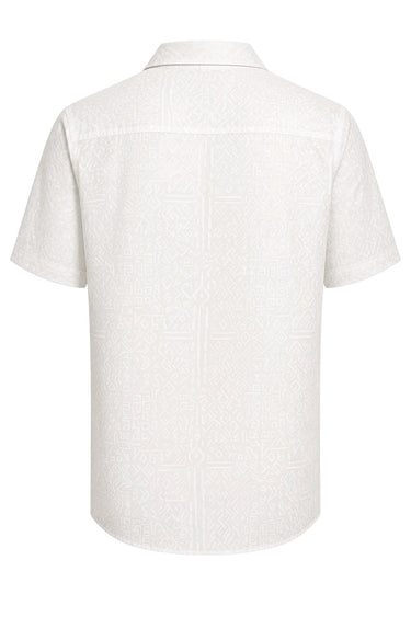 Runic Print Button down Shirt