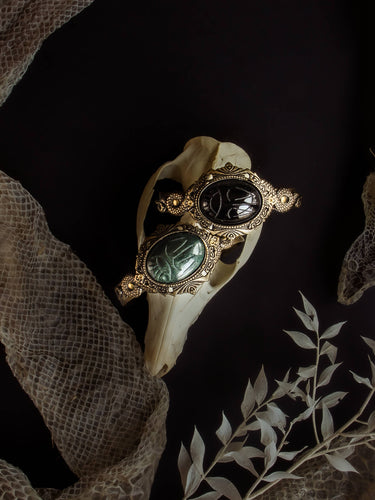Scarab Reliquary Cuff
