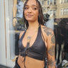 Mimi Leather Bra by KAYO Anime Clothing