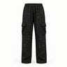 Runic Cargo Pants in black — front