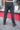 Runic Cargo Pants in black, back view on model
