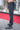 Runic Cargo Pants in black, side view on model
