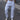 Runic Cargo Pants in white, front view on model