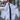 White Runic Long Kimono showing wide sleeves and contrasting back panel