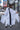 White Runic Long Kimono showing wide sleeves and contrasting back panel
