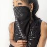 Lunar print bandana mask-KAYO Anime Clothing