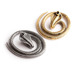 Silver or Gold Snake Ear weights / Hangers / Gauges