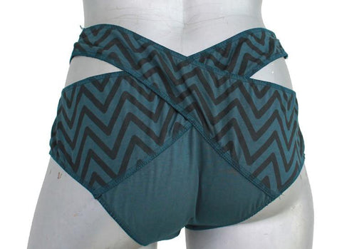 Tia Chevron Print Bikini shorts
