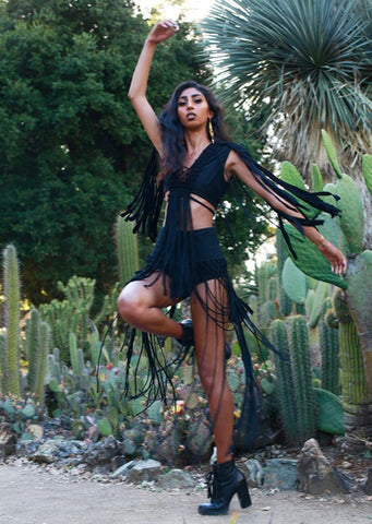 Bohemi Fringe Shorts