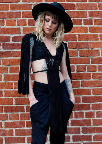 Boho Fringe Vest