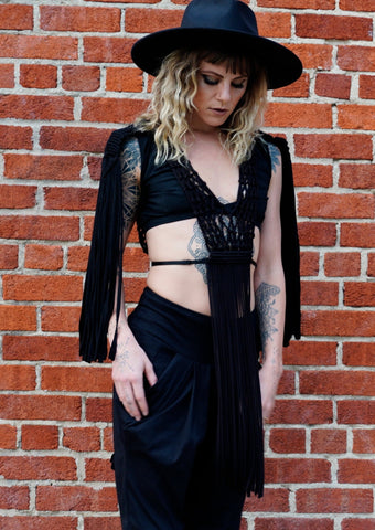 Boho Fringe Vest