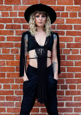 Boho Fringe Vest