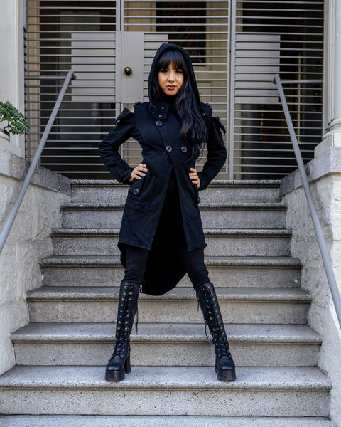 Hooded Lexis Trench coat