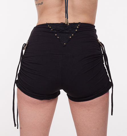 Diamond High Waist Shorts