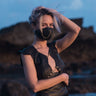 Leather Ninja Chain Face Mask-KAYO Anime Clothing
