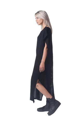Lunar print long Toga  Dress