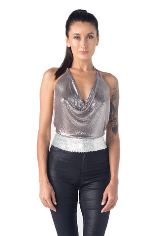 Disco Ball Halter Top