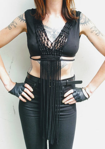Boho Fringe Vest