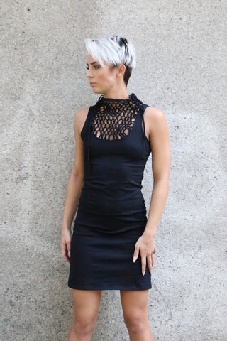 Macrame Short Dress
