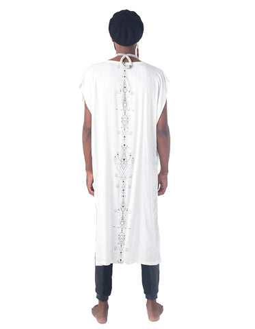 Lunar print long Toga  Dress
