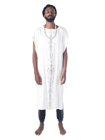 Lunar print long Toga  Dress