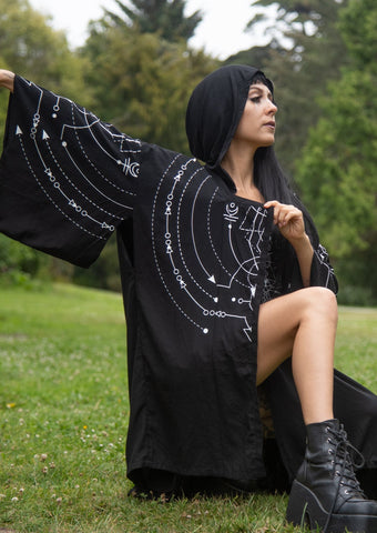 Circle Lunar short kimono