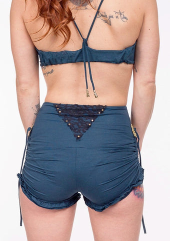 Diamond High Waist Shorts