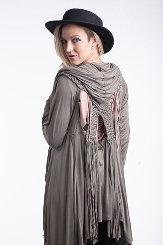 Macrame cardigan
