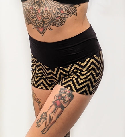 Chevron Booty Shorts