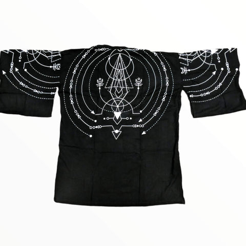 Circle Lunar short kimono