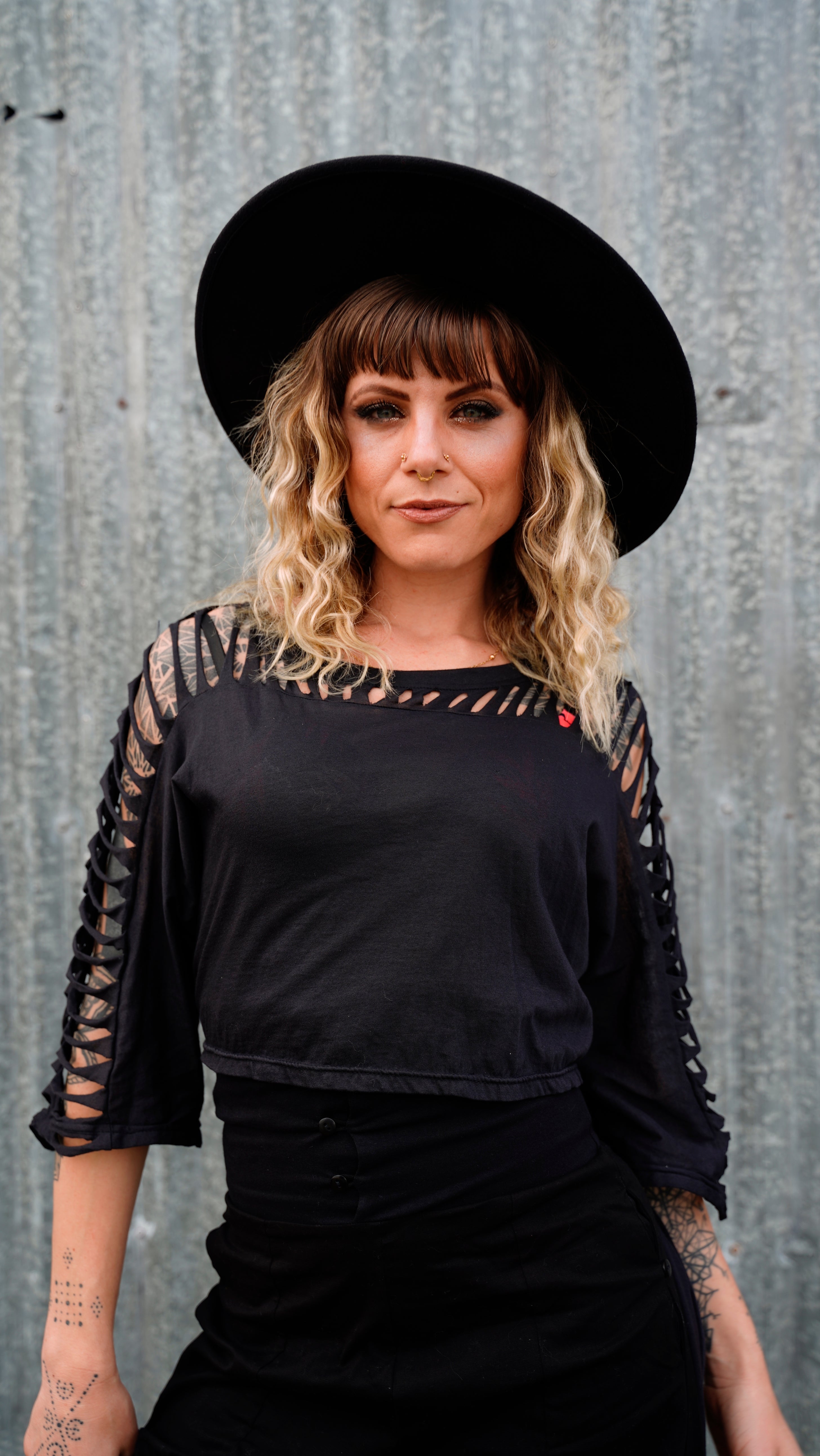 Cut out top, Hi low top, festival outfit, burning man outfit, boho chic ...