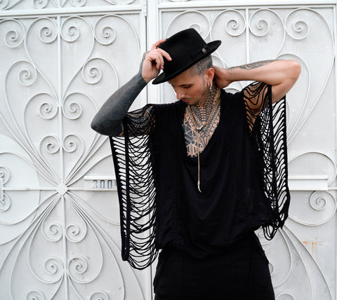 Slash Kimono Top